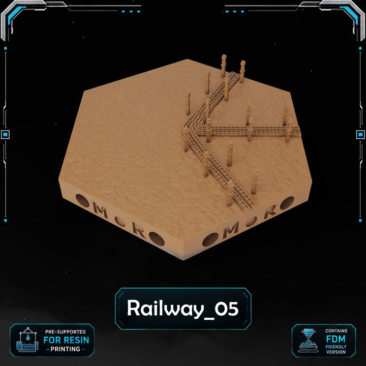 Modern Railway Tiles printable STL tile preview 11 — included tile image 11