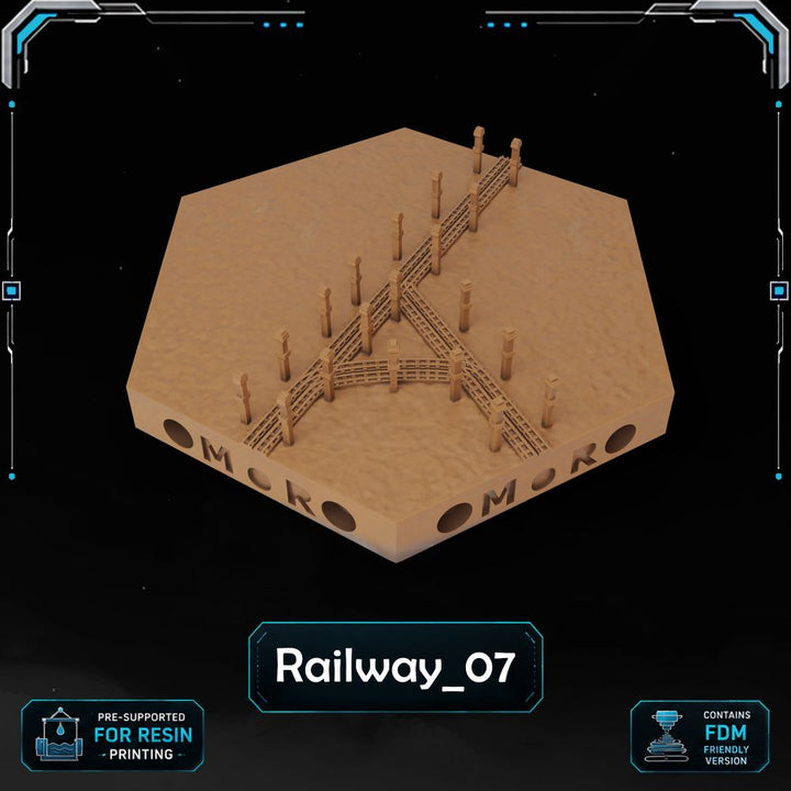 Modern Railway Tiles printable STL tile preview 12 — included tile image 12