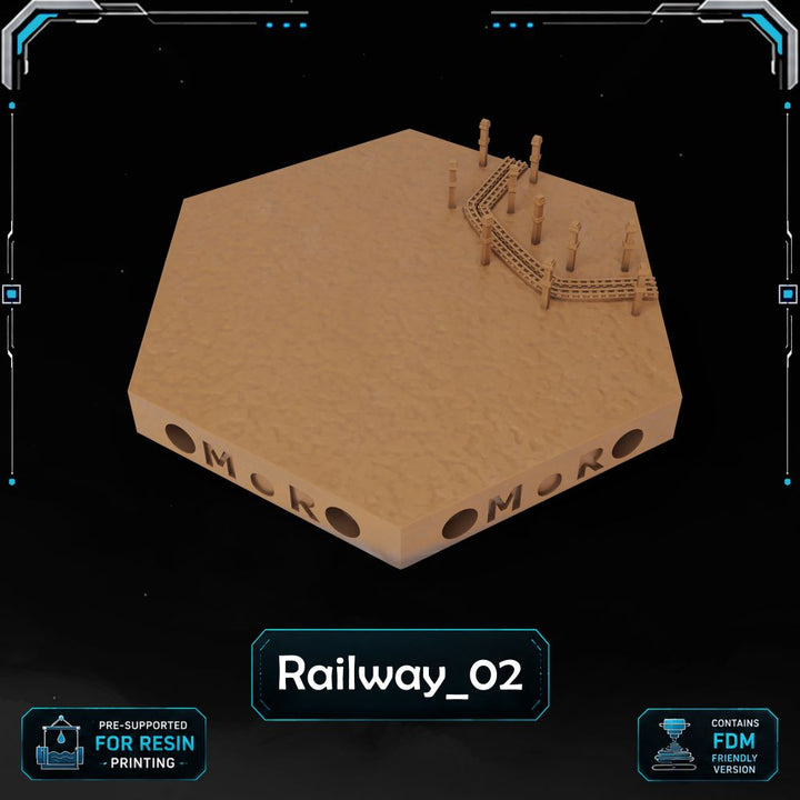 Modern Railway Tiles printable STL tile preview 13 — included tile image 13