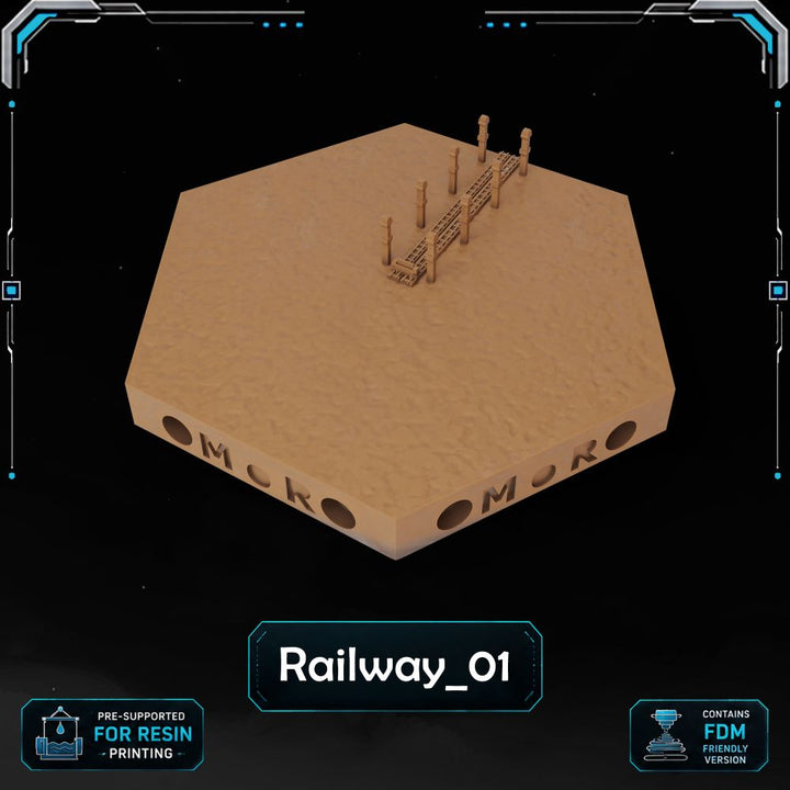 Modern Railway Tiles printable STL tile preview 14 — included tile image 14