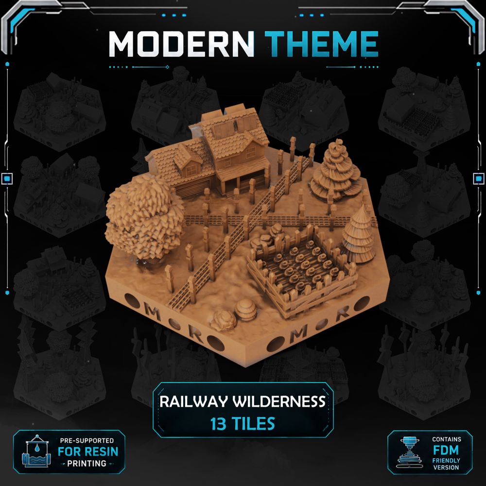 Modern Railway Wilderness Tiles
