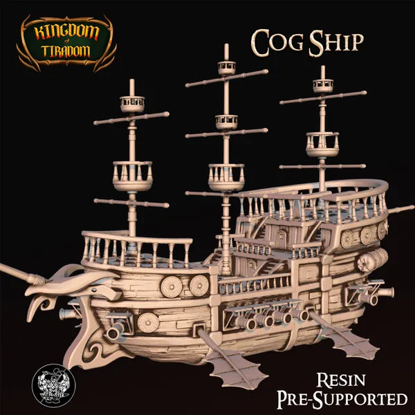 Cog Ship digital STL preview