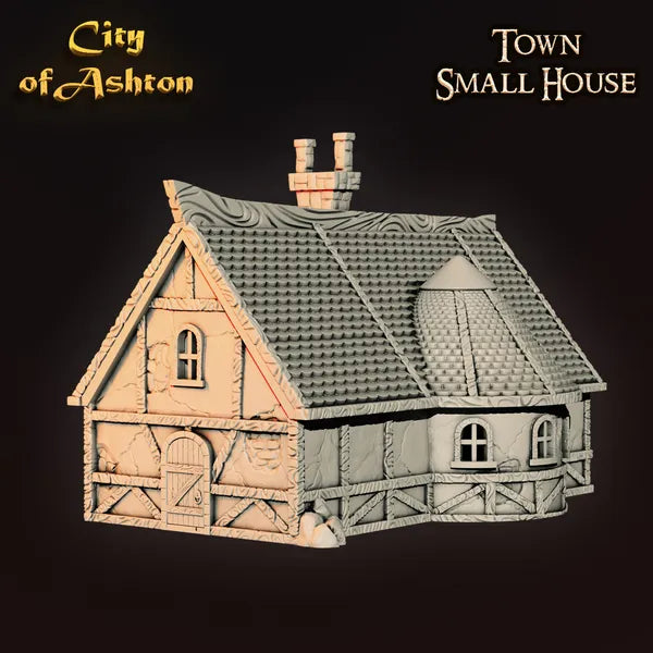 Town Small House digital STL preview