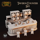 Tavern Counter Set digital STL preview