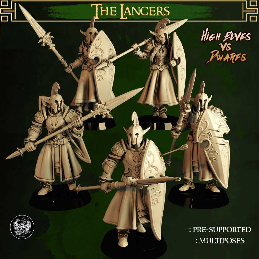 The Lancers - High Elves digital STL preview 1