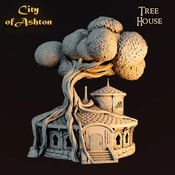 Tree House digital STL preview