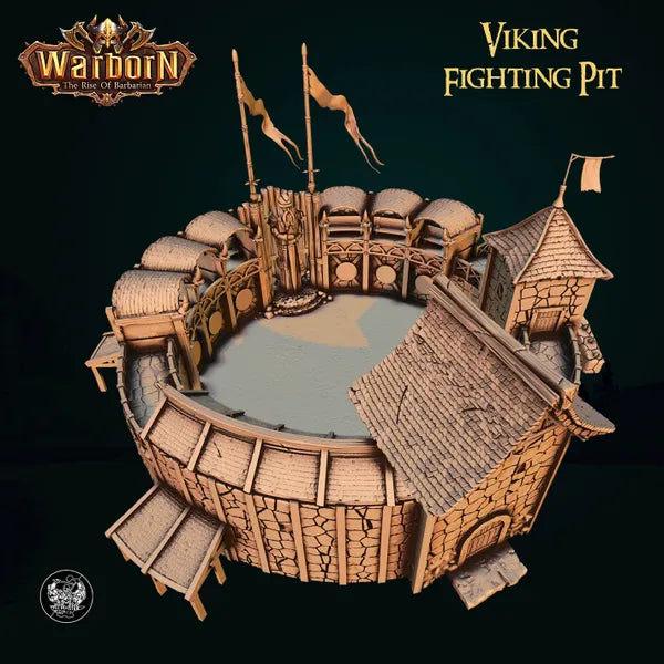 Viking fighting Pit digital STL preview