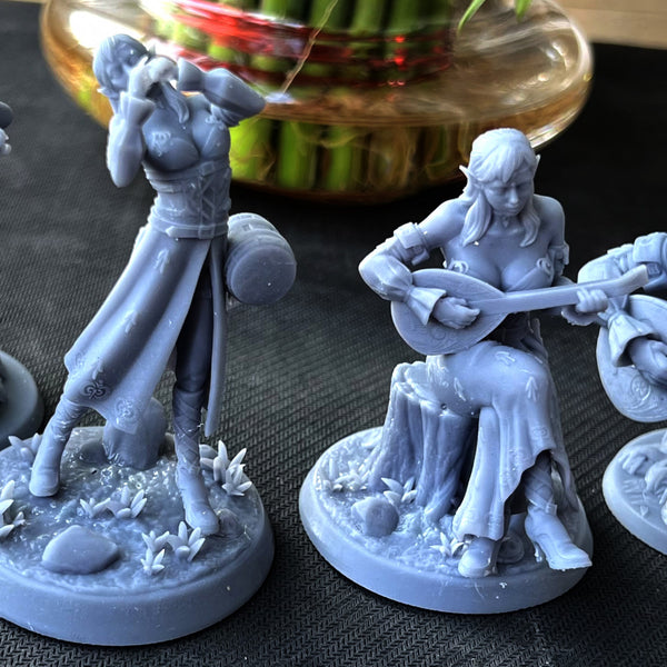 Wood Elf Bard Bust digital STL preview 2