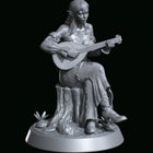 Wood Elf Bard Pose 1 digital STL preview 1